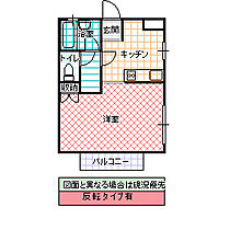 ドミール武藤 G棟 203号室 ｜ 茨城県ひたちなか市外野（賃貸アパート1K・2階・24.84㎡） その2