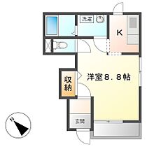 Village Comfort 102号室 ｜ 茨城県水戸市袴塚（賃貸アパート1K・1階・30.02㎡） その2