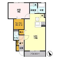 ゼルコーバ A 102号室 ｜ 茨城県水戸市吉沢町（賃貸アパート1LDK・1階・46.76㎡） その2