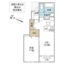間取図画像 1LDK