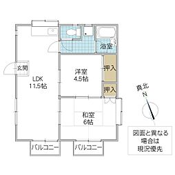 間取図画像 2LDK