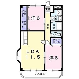 間取図画像 2LDK