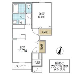 間取図画像 1LDK