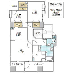 ラ・フォンテーヌ 3LDKの間取図画像