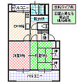 東大島マンション4階3.1万円