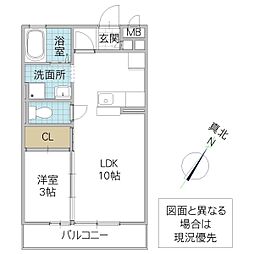 間取図画像 1LDK