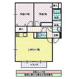 間取図画像 2LDK