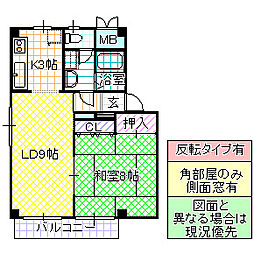 間取図画像 1LDK