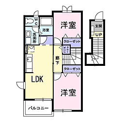 間取図画像 2LDK
