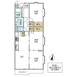 間取図画像 3LDK
