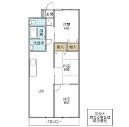 ジャパンハウスOARAI 5階3LDKの間取り