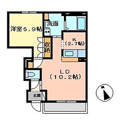 間取図画像 1LDK