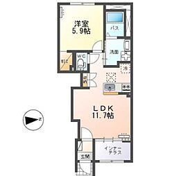 間取図画像 1LDK