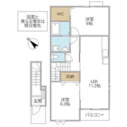 間取図画像 2LDK