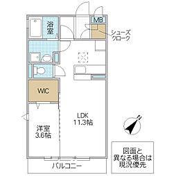 間取図画像 1LDK