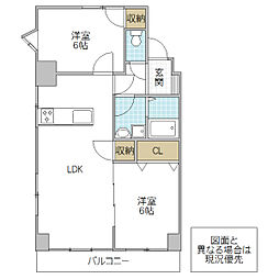 間取図画像 2LDK