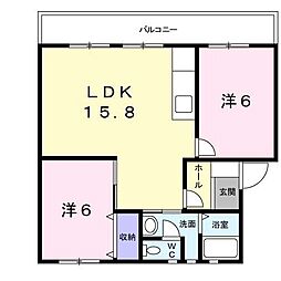 間取図画像 2LDK