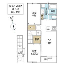 間取図画像 2LDK