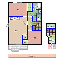 コータ・コートK 2LDKの間取図画像