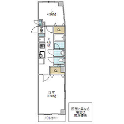 ルヴァンドヴィラ 1SKの間取図画像