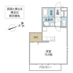 ボナール壱番館 ワンルームの間取図画像