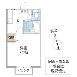 ピアシティルミネ 1Kの間取図画像