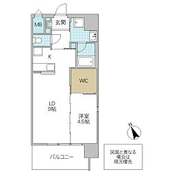アルティザ水戸泉町 1LDKの間取図画像