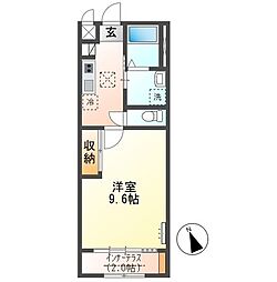 KY CUBE(ケーワイキューブ) 1Kの間取図画像