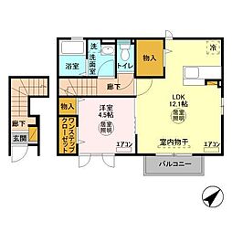 アネシスvol.2 1LDKの間取図画像