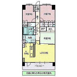 S-FORT水戸中央 3LDKの間取図画像