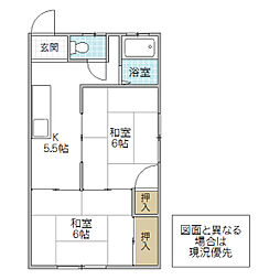 イトーピア 2Kの間取図画像