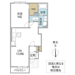 マタザメゾン 1LDKの間取図画像