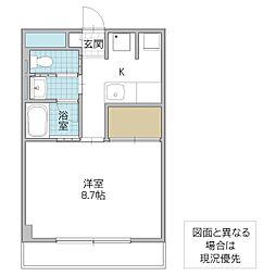 Central-Y 1Kの間取図画像