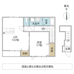 ベルメゾン 1LDKの間取図画像