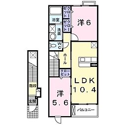 グランデサウスM 2LDKの間取図画像