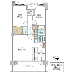 PREMIST見川 2LDKの間取図画像