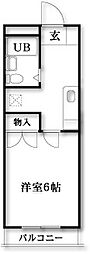 ベルス清新 1Kの間取図画像