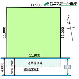 物件画像 所沢市下安松全1区画　売地