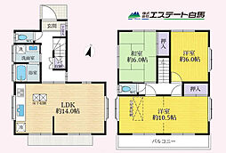 多摩都市モノレール 桜街道駅 徒歩10分 3LDKの間取り