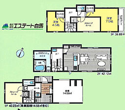 物件画像 新座市大和田5丁目全2棟　新築戸建