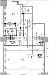 所沢スカイライズタワー 2LDKの間取図画像