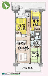 間取図画像 3LDK