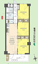 間取図画像 3LDK