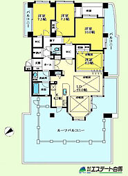 レーベンハイム朝霞台ヴェリアス 4LDKの間取図画像