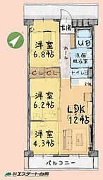 間取図画像 3LDK