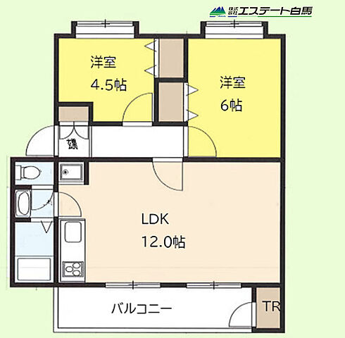 間取り 久米川駅東住宅24号棟 3階/-