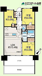 ライオンズ狭山グランテラス 3LDKの間取図画像