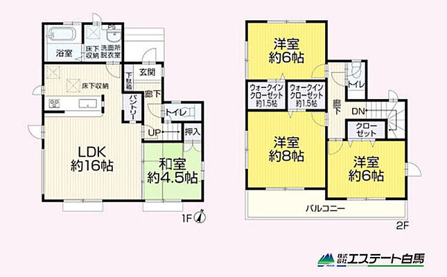 間取り 東久留米市下里6丁目　中古戸建