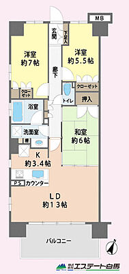 間取り ブランシエラ彩の森公園 4階/-