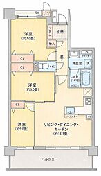 グランシーナ田無エアマークス 3LDKの間取図画像
